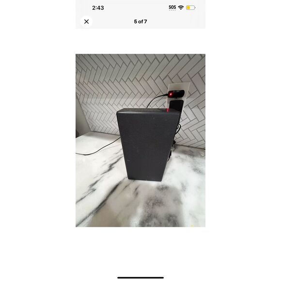 Sony Bluetooth NFC Wireless Clock Radio Speaker ICF-CS20BT - Black - Tested - Picture 5 of 6